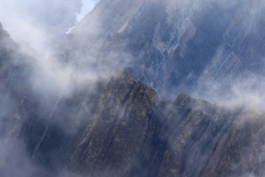 Svalbard 'daki Bamsebu diyarında manzara. Yüksek kalite fotoğraf