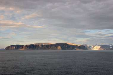 Norveç, Svalbard Adaları 'nın manzarası. Yüksek kalite fotoğraf