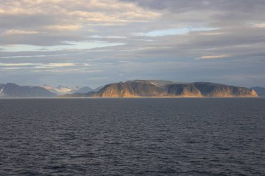 Norveç, Svalbard Adaları 'nın manzarası. Yüksek kalite fotoğraf