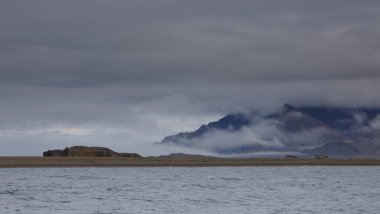 The landscape of Bamsebu in Svalbard. High quality photo clipart