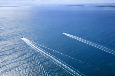Caye Caulker, Belize yakınlarındaki Karayip Denizi 'nin havadan görünüşü. Yüksek kalite fotoğraf