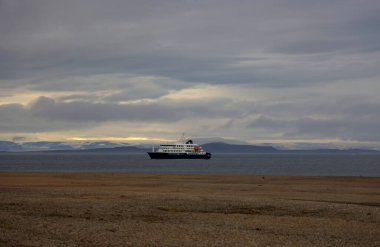 Torellneset burnu Nordaustlandet 'in güneybatı tarafında, Svalbard. Yüksek kalite fotoğraf