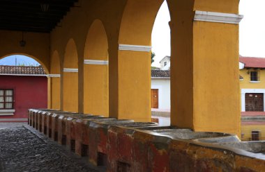 Antigua, Guatemala 'da umumi tuvaletler. Yüksek kalite fotoğraf