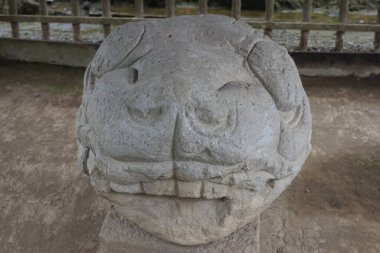 Quirigua Sitesi, Guatemala 'da Maya Stele. Yüksek kalite fotoğraf