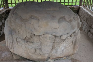 Quirigua Sitesi, Guatemala 'da Maya Stele. Yüksek kalite fotoğraf