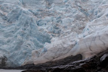Nordenskjold Buzulu manzarası, Svalbard. Yüksek kalite fotoğraf