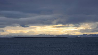 Norveç, Svalbard Adaları 'nın manzarası. Yüksek kalite fotoğraf
