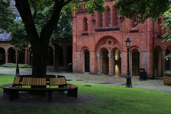 Oslo şehrindeki eski bina. Yüksek kalite fotoğraf