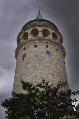 İstanbul 'daki Galata Kulesi, Türkiye. Yüksek kalite fotoğraf