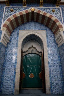 Türkiye 'nin Rustem Paşa Camii' nin içi. Yüksek kalite fotoğraf