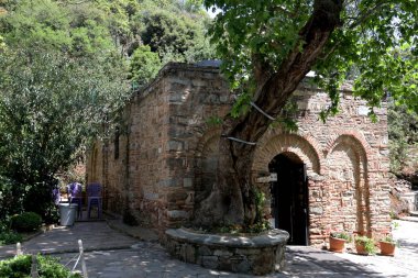 Efes, Türkiye 'deki Bakire Meryem Evi. Yüksek kalite fotoğraf