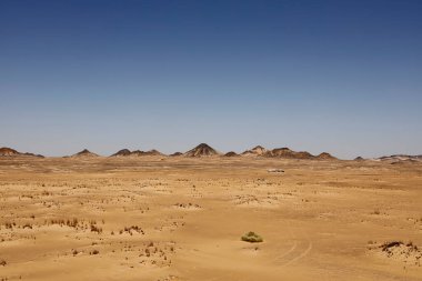 Mısır 'daki Kara Çöl' ün güzel renkleri. Yüksek kalite fotoğraf