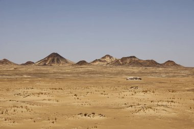 Mısır 'daki Kara Çöl' ün güzel renkleri. Yüksek kalite fotoğraf