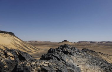 Kara Çöl volkanik bölgesinin güzel renkleri, Egitto. Yüksek kalite fotoğraf