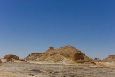 Mısır 'daki Agabat Vadisi' nde kaya oluşumları. Yüksek kalite fotoğraf