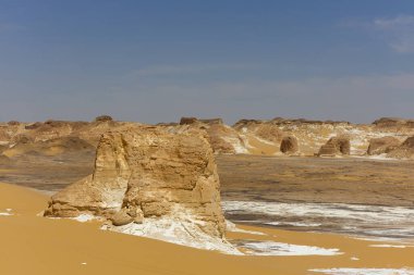 Mısır 'daki Agabat Vadisi' nin güzel manzarası. Yüksek kalite fotoğraf