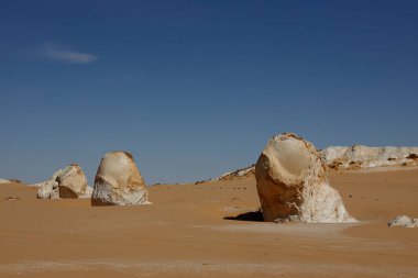 Güzel Eski Beyaz Çöl manzarası, Mısır. Yüksek kalite fotoğraf