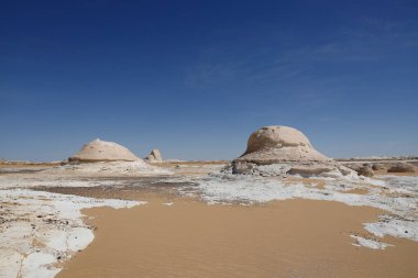 Güzel Eski Beyaz Çöl manzarası, Mısır. Yüksek kalite fotoğraf