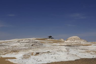 Güzel Eski Beyaz Çöl manzarası, Mısır. Yüksek kalite fotoğraf