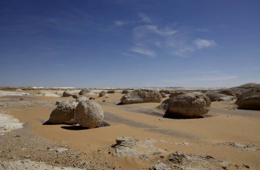 Güzel Eski Beyaz Çöl manzarası, Mısır. Yüksek kalite fotoğraf