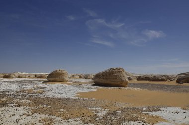 Güzel Eski Beyaz Çöl manzarası, Mısır. Yüksek kalite fotoğraf