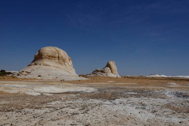 Güzel Eski Beyaz Çöl manzarası, Mısır. Yüksek kalite fotoğraf