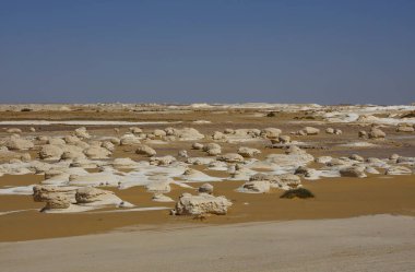 Güzel Eski Beyaz Çöl manzarası, Mısır. Yüksek kalite fotoğraf
