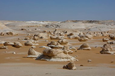 Güzel Eski Beyaz Çöl manzarası, Mısır. Yüksek kalite fotoğraf