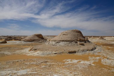 Güzel Eski Beyaz Çöl manzarası, Mısır. Yüksek kalite fotoğraf
