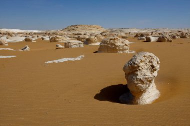 Güzel Eski Beyaz Çöl manzarası, Mısır. Yüksek kalite fotoğraf