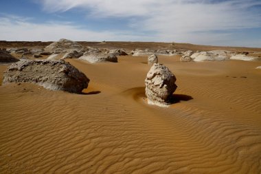 Güzel Eski Beyaz Çöl manzarası, Mısır. Yüksek kalite fotoğraf