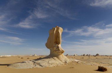 Mısır 'ın Yeni Beyaz Çölü' nün kaya oluşumu. Yüksek kalite fotoğraf