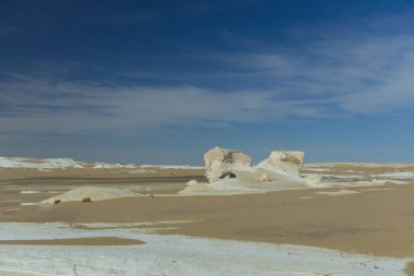 Mısır 'ın Yeni Beyaz Çölü' nün kaya oluşumu. Yüksek kalite fotoğraf