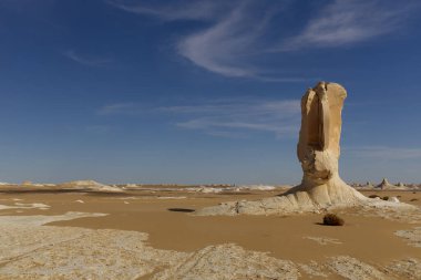 Mısır 'ın Yeni Beyaz Çölü' nün kaya oluşumu. Yüksek kalite fotoğraf