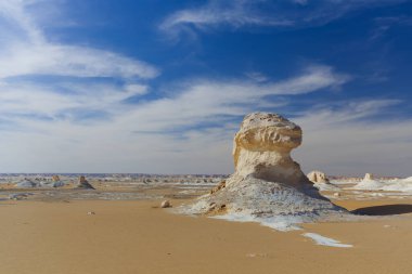 Mısır 'ın Yeni Beyaz Çölü' nün kaya oluşumu. Yüksek kalite fotoğraf