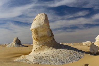 Mısır 'ın Yeni Beyaz Çölü' nün kaya oluşumu. Yüksek kalite fotoğraf