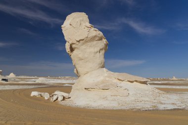 Mısır 'ın Yeni Beyaz Çölü' nün kaya oluşumu. Yüksek kalite fotoğraf