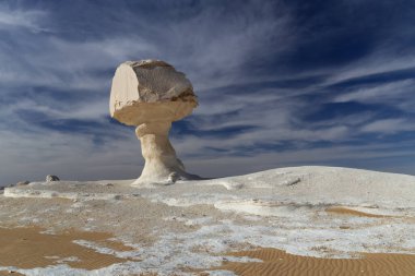 Yeni Beyaz Çölü 'nün en ünlü kaya oluşumlarından biri olan 