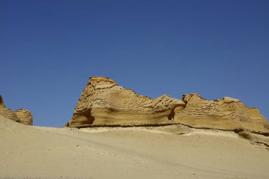 Balina Çölü, diğer adıyla Wadi Al Hitan, Mısır. Yüksek kalite fotoğraf