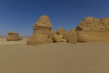 Balina Çölü, diğer adıyla Wadi Al Hitan, Mısır. Yüksek kalite fotoğraf