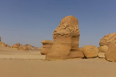 Balina Çölü, diğer adıyla Wadi Al Hitan, Mısır. Yüksek kalite fotoğraf