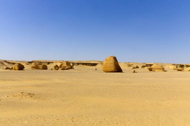 Balina Çölü, diğer adıyla Wadi Al Hitan, Mısır. Yüksek kalite fotoğraf