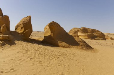 Balina Çölü, diğer adıyla Wadi Al Hitan, Mısır. Yüksek kalite fotoğraf