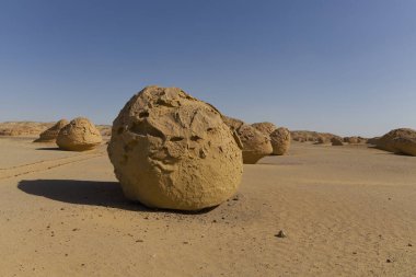 Balina Çölü, diğer adıyla Wadi Al Hitan, Mısır. Yüksek kalite fotoğraf