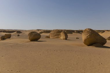 Balina Çölü, diğer adıyla Wadi Al Hitan, Mısır. Yüksek kalite fotoğraf