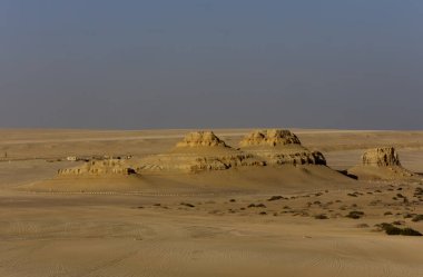 View of the desert of El Fayoum, Egypt. High quality photo