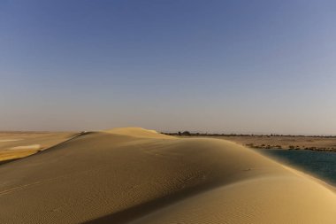 View of the desert of El Fayoum, Egypt. High quality photo