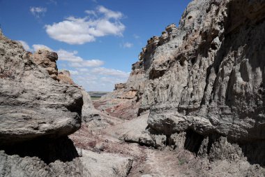 Kokala 'nın Jurassic Clays' i, Mangystau. Yüksek kalite fotoğraf