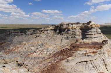 Kokala 'nın Jurassic Clays' i, Mangystau. Yüksek kalite fotoğraf