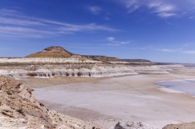 Mangystau, Tuzbair 'in güzel manzarası. Yüksek kalite fotoğraf